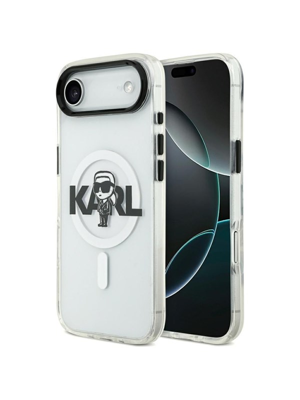 Karl Lagerfeld IML Karl Sketch Logo MagSafe Case for iPhone 17 Air - Transparent