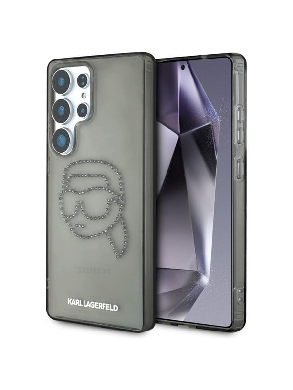 Karl Lagerfeld Rhinestones Karl Head Logo Samsung Galaxy S25 Ultra black