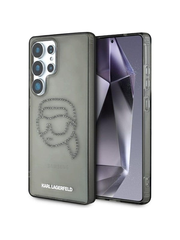 Karl Lagerfeld Rhinestones Karl Head Logo Samsung Galaxy S25 Ultra black