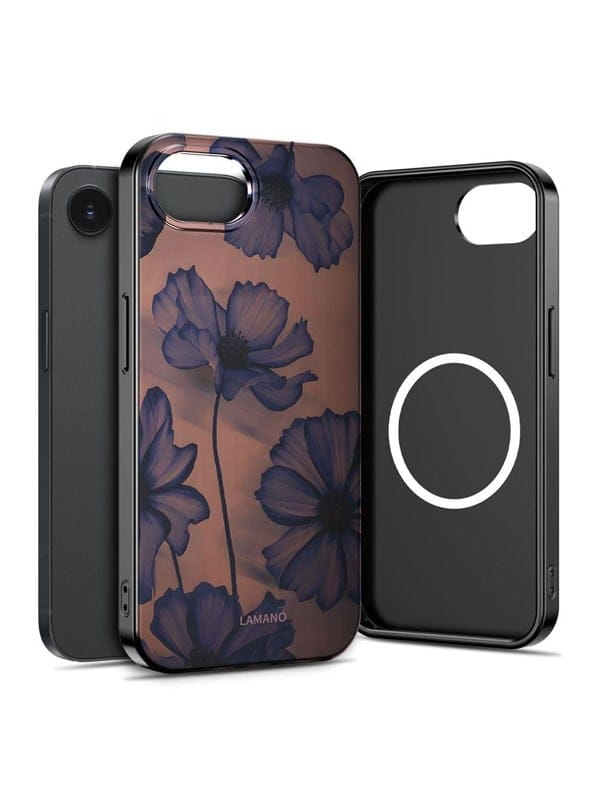 Tech-Protect Lamano MagSafe Case for iPhone 16e / 17e - Brown and Purple