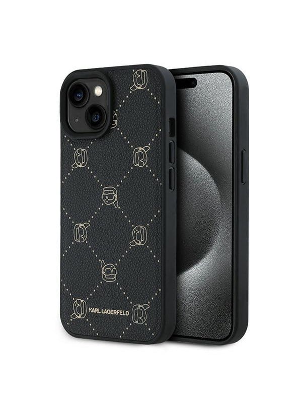 Karl Lagerfeld Karl Head MagSafe Case for iPhone 15 Plus - Black