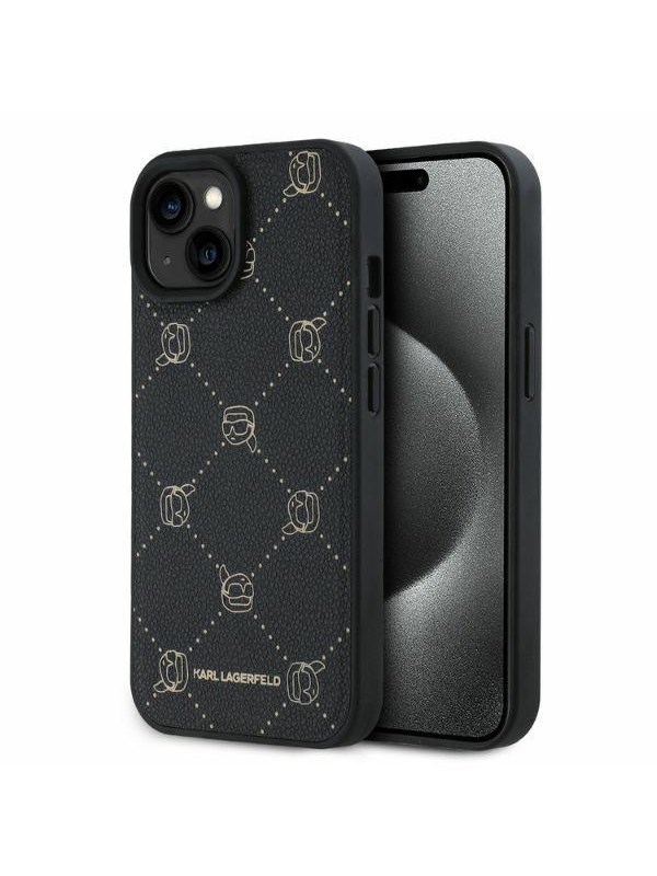 Karl Lagerfeld Magsafe Karl Head iPhone 15 Case - Black