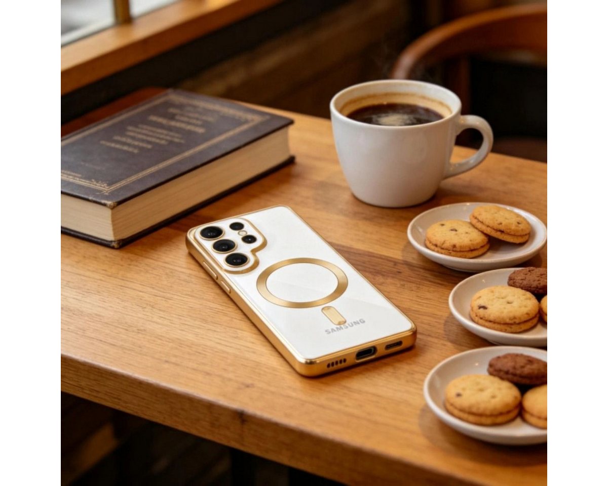 Tech-Protect MagFlex Case for Samsung Galaxy S26 Ultra - Clear Gold