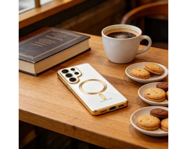 Tech-Protect MagFlex Case for Samsung Galaxy S26 Ultra - Clear Gold