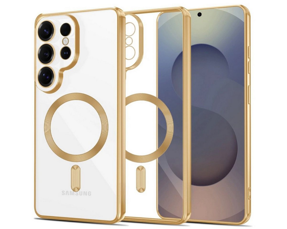 Tech-Protect MagFlex Case for Samsung Galaxy S26 Ultra - Clear Gold Bild 2