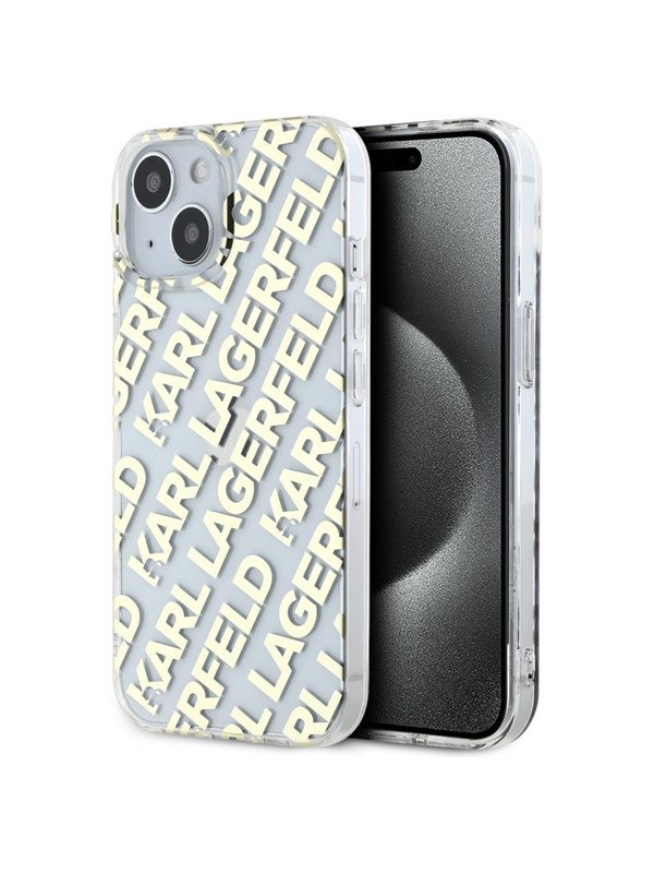 Karl Lagerfeld IML Fullover Logo case for iPhone 15 / 14 / 13 - gold