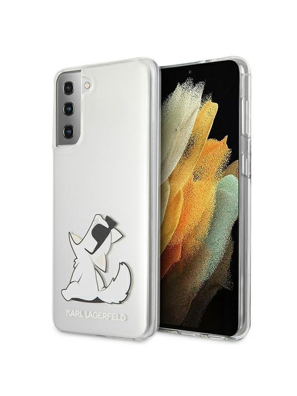 Karl Lagerfeld Choupette Fun Case for Samsung Galaxy S21+ - Transparent