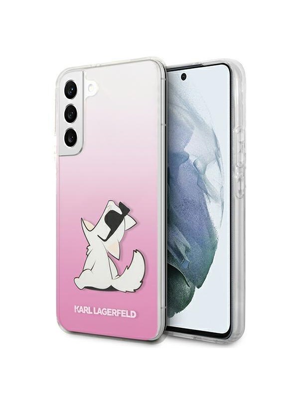 Karl Lagerfeld Choupette Eat Case for Samsung Galaxy S22+ - Pink
