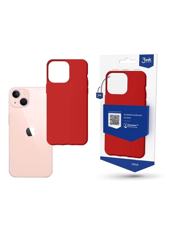 3mk Case for iPhone 14 from the Matt Case Series - Red