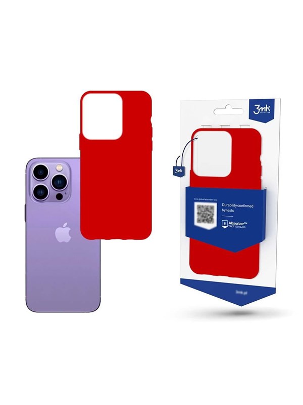 3mk Case for iPhone 14 Pro Max series Matt Case - Red