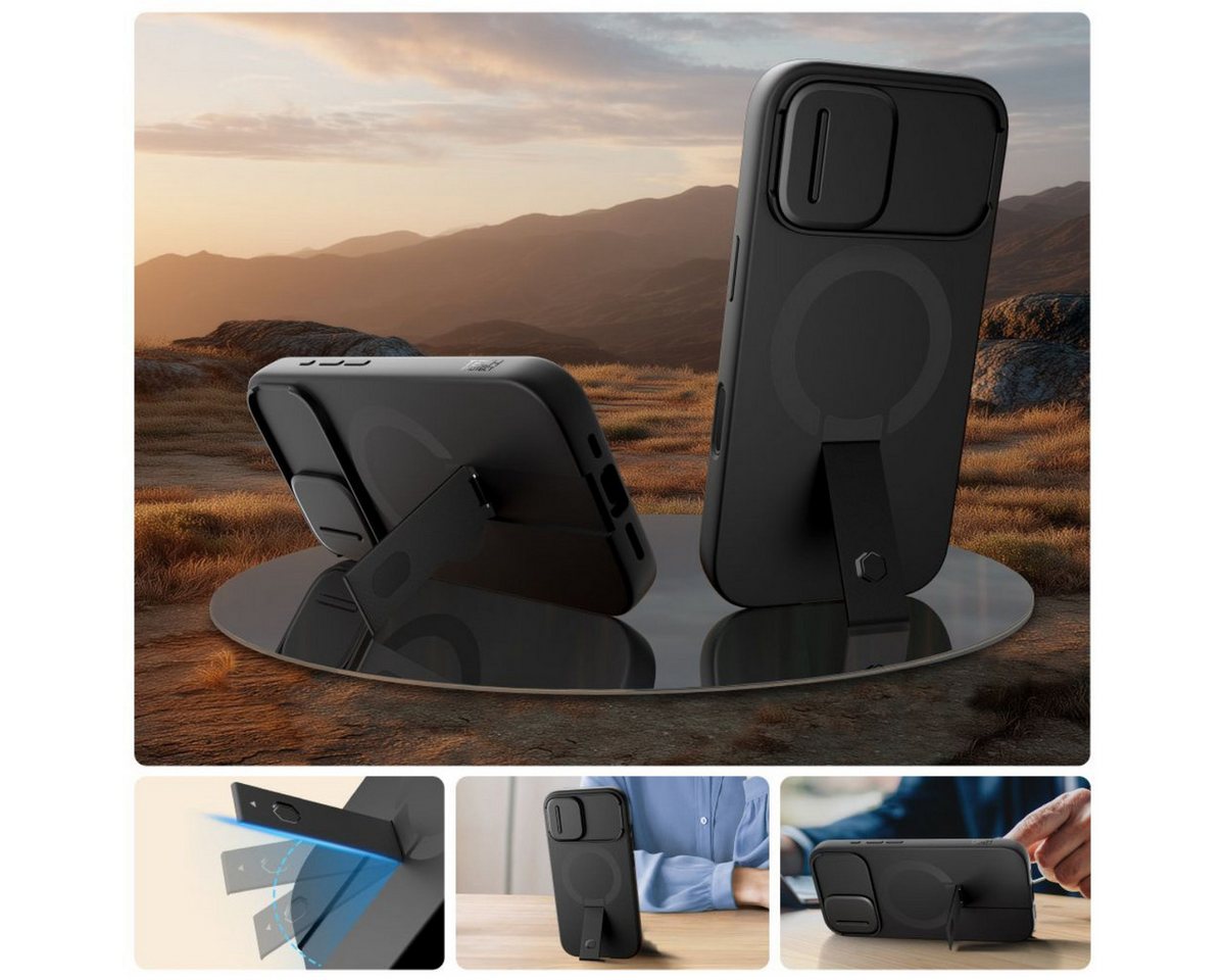 Tech-Protect Kevlar Aura MagSafe Case for iPhone 17 - Black
