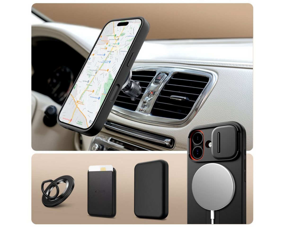 Tech-Protect Kevlar Aura MagSafe Case for iPhone 17 - Black Bild 2