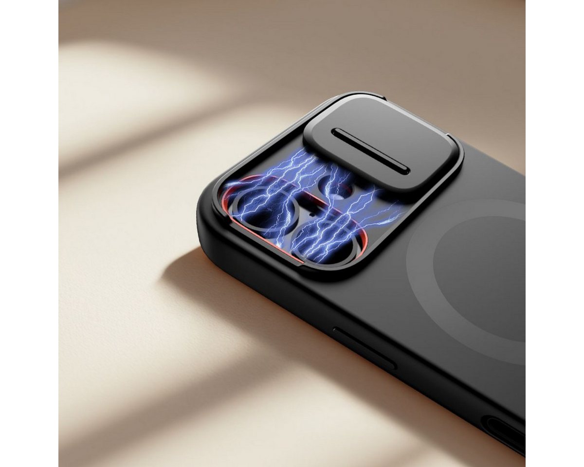 Tech-Protect Kevlar Aura MagSafe Case for iPhone 17 - Black Bild 3