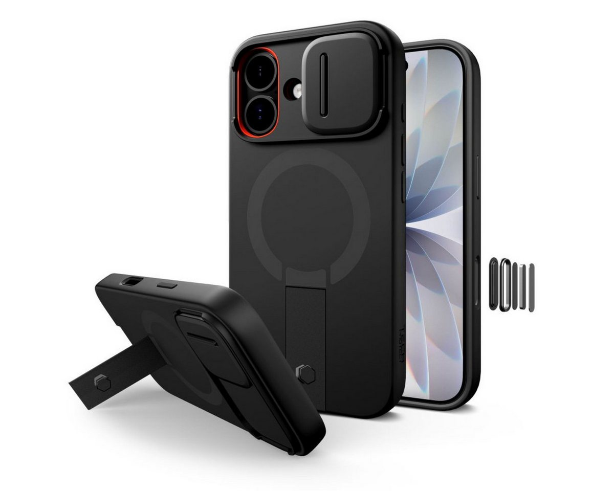 Tech-Protect Kevlar Aura MagSafe Case for iPhone 17 - Black Bild 4