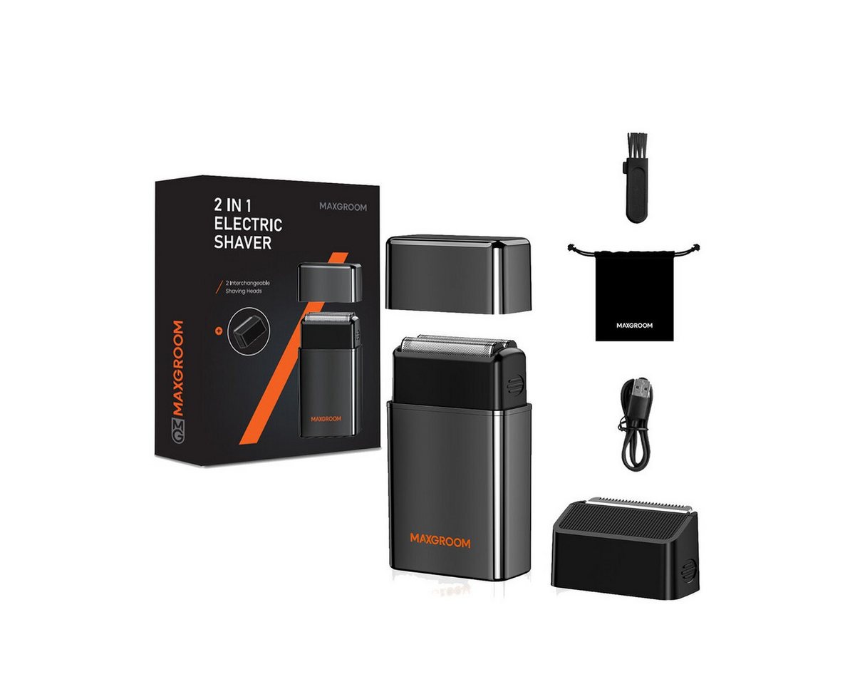 MAXGROOM Rasierapparate ZG-F5580 2-in-1 Electric Shaver - Black