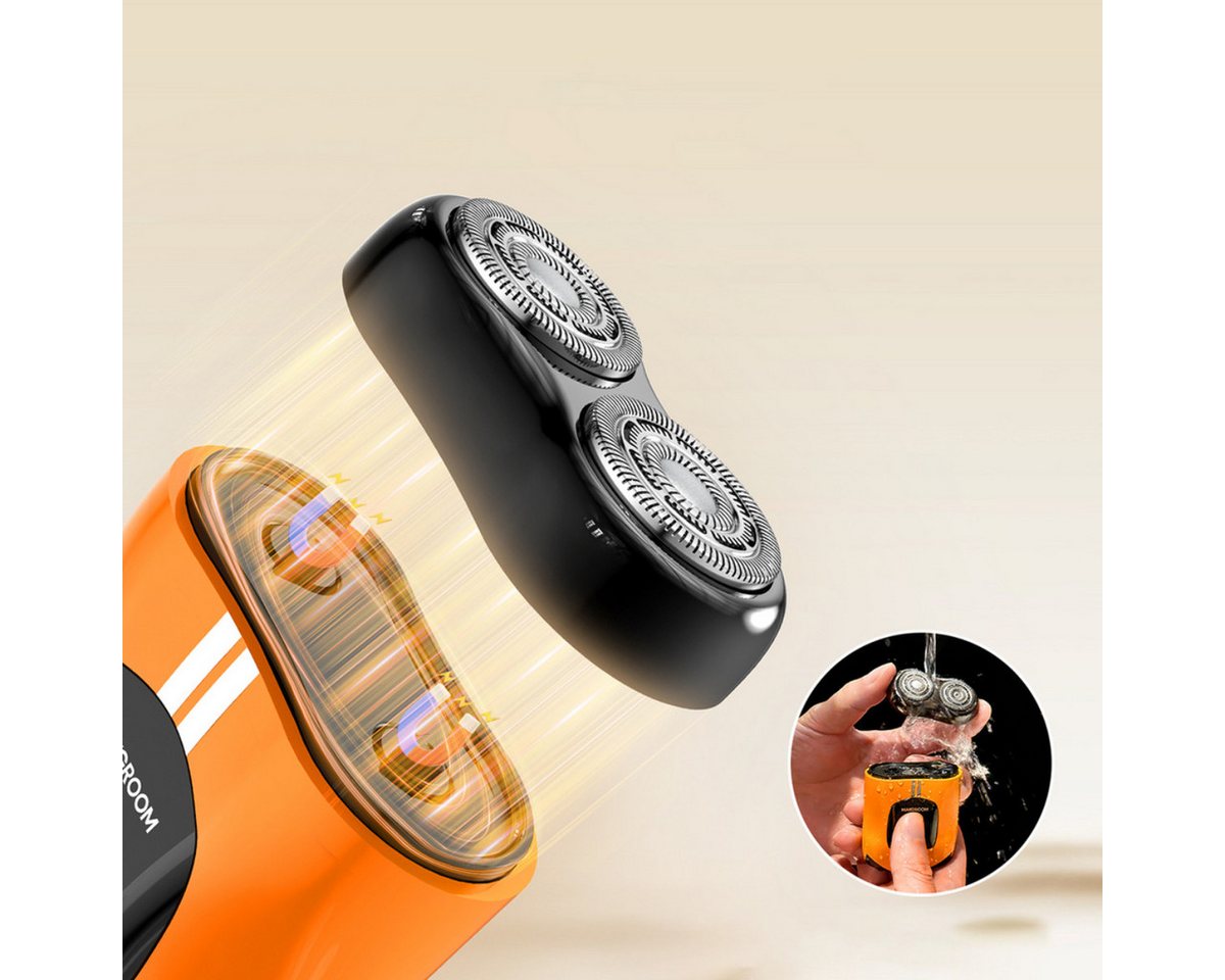 MAXGROOM Rasierapparate M-501 Electric Shaver - Orange Bild 4