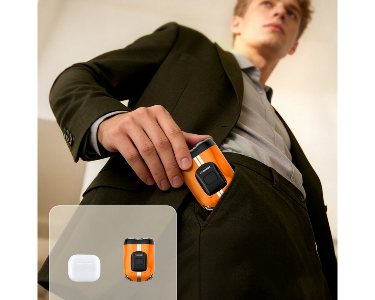 MAXGROOM Rasierapparate M-501 Electric Shaver - Orange Bild 5