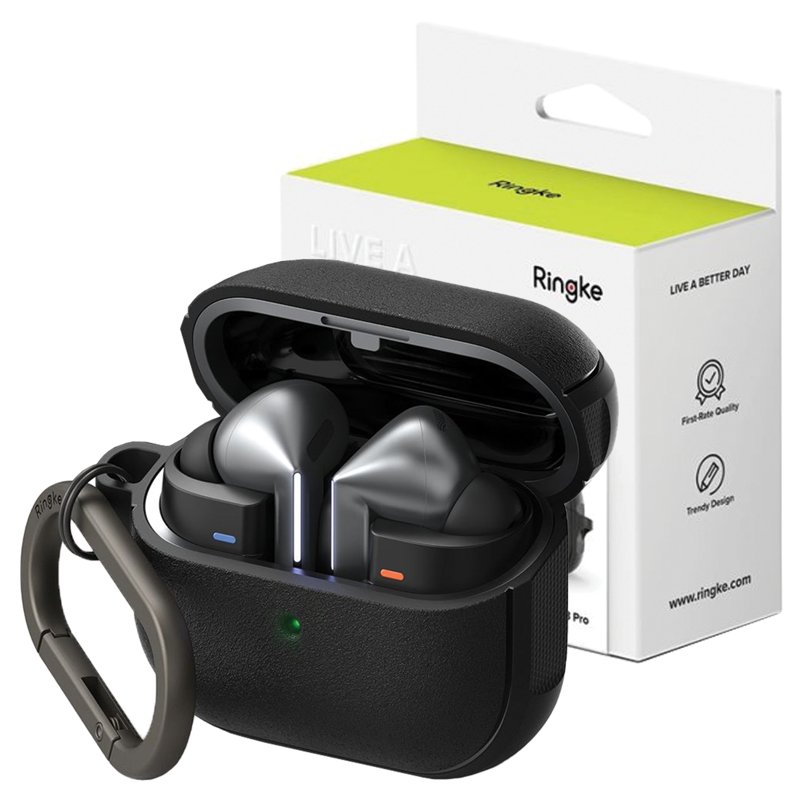 Ringke Onyx MagSafe Case for Samsung Galaxy Buds 3 / 3 Pro - Black