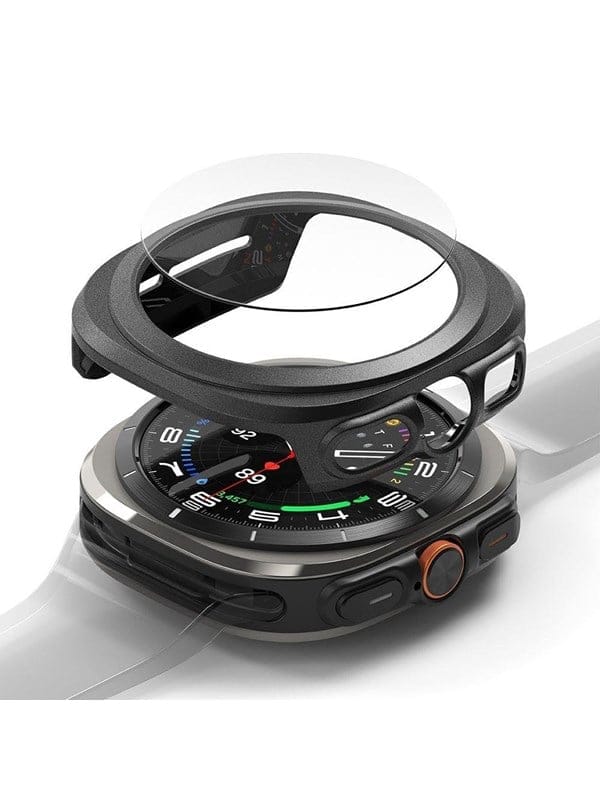Ringke Slim & Tempered Glass Case+Glass Set for Samsung Galaxy Watch Ultra 47mm - Black