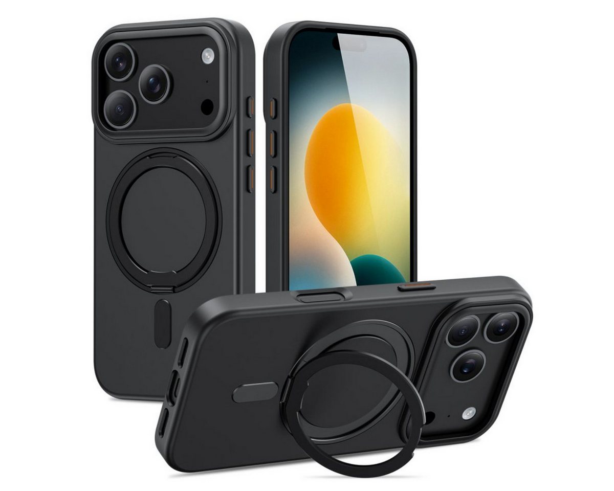 Tech-Protect MagRing MagSafe Case for iPhone 17 Pro Max - Matte Black Bild 2