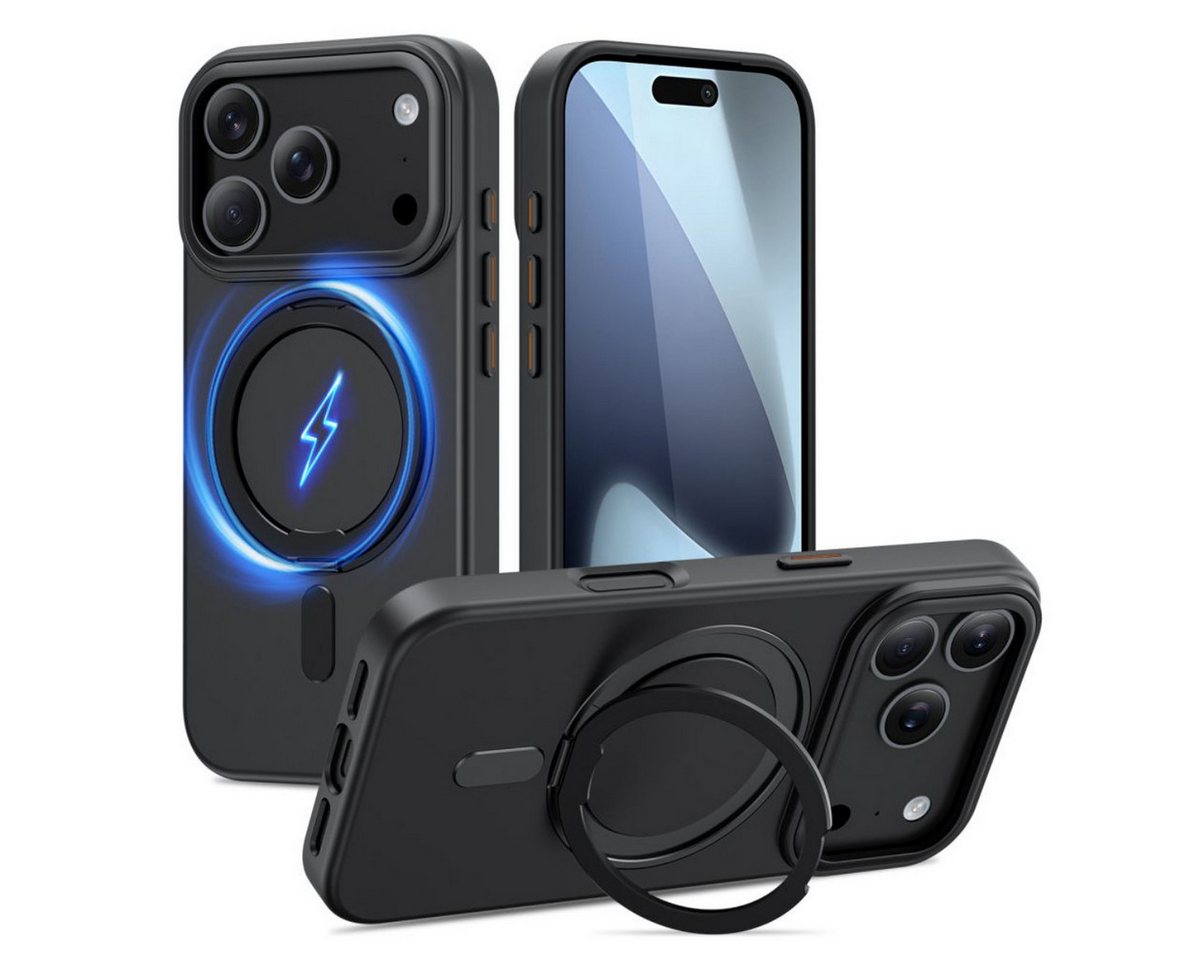 Tech-Protect MagRing MagSafe Case for iPhone 17 Pro Max - Matte Black Bild 3