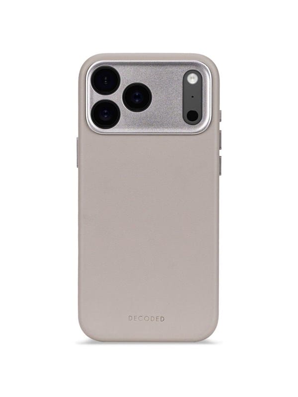 Decoded - Leather Backcover for iPhone 17 Pro Max - Solid Clay