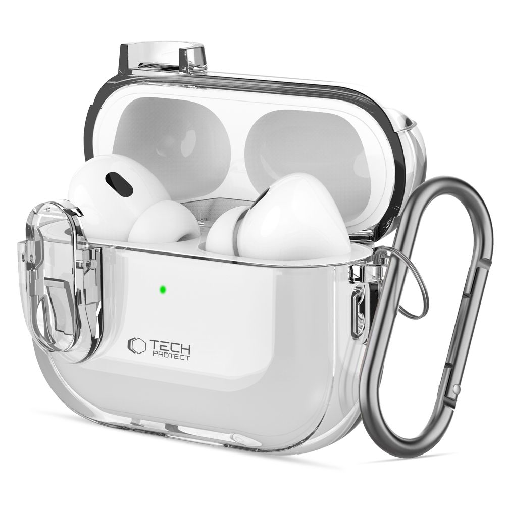 Tech-Protect Slim Hook Case for AirPods 1/2 - Transparent