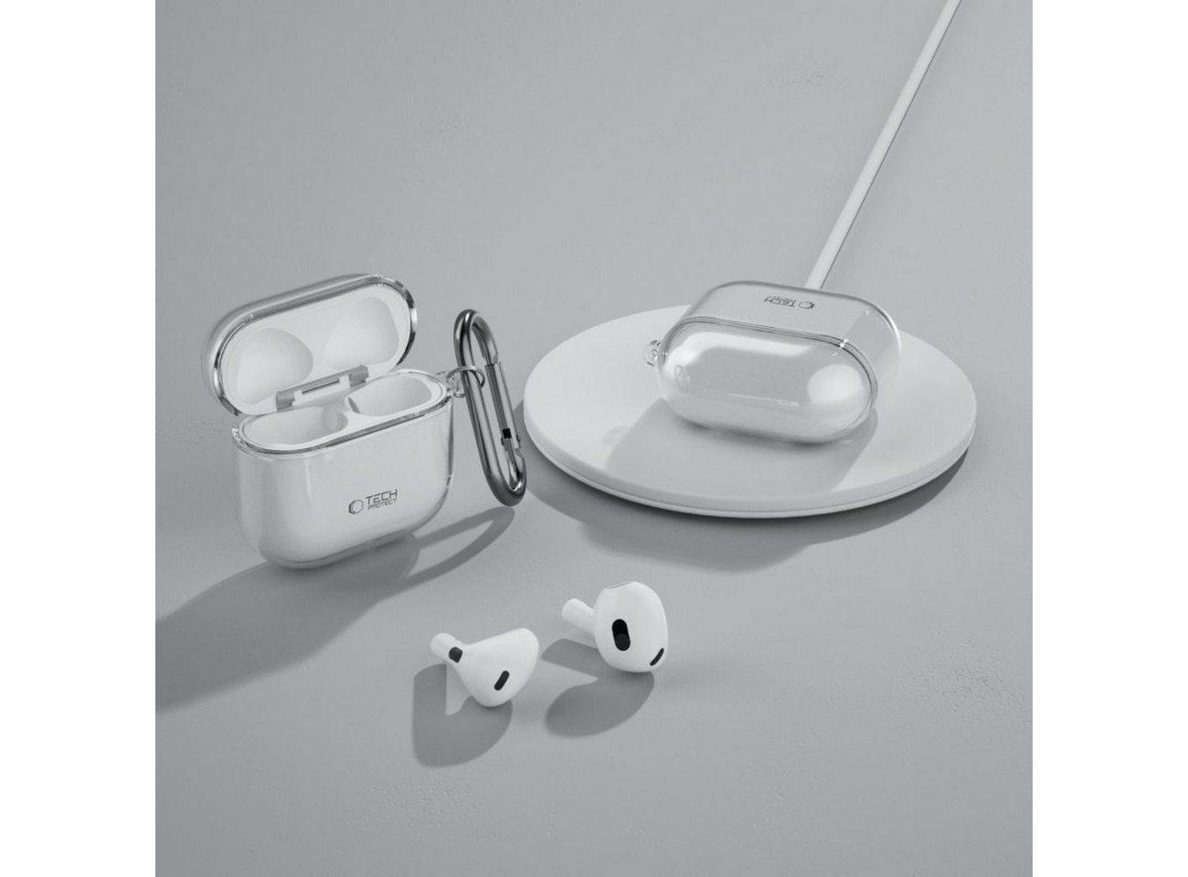Tech-Protect FLEXAir Case for Apple AirPods 4 - Transparent Bild 3