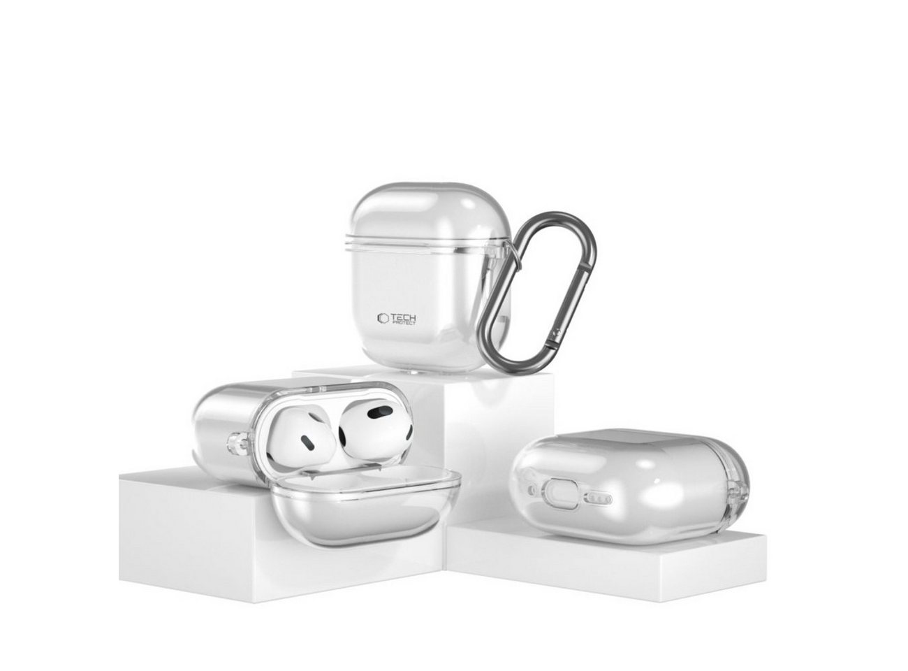 Tech-Protect FLEXAir Case for Apple AirPods 4 - Transparent Bild 5