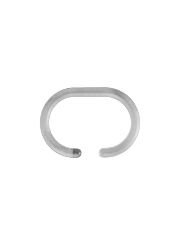 Croydex C-shaped shower curtain rings - Transparent - 12 pcs.