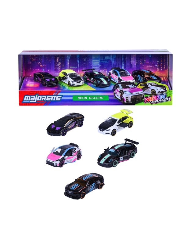 Majorette Neon Racer 5 Pieces Giftpack