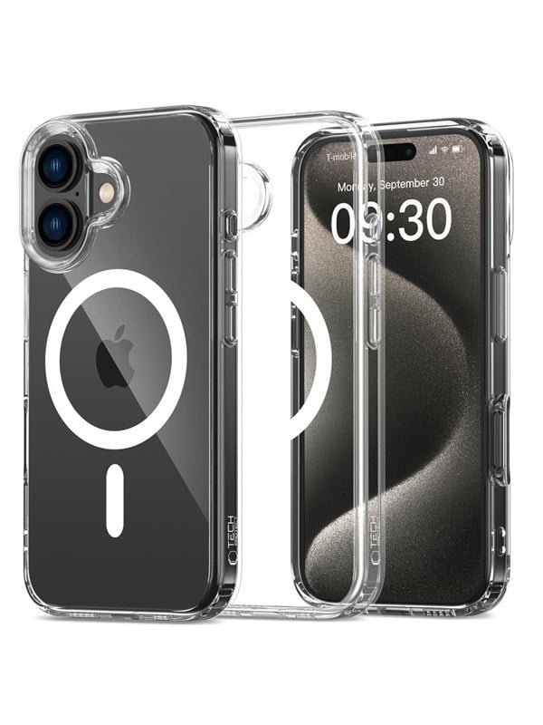 Tech-Protect Flexair Hybrid MagSafe Case for iPhone 16 Plus - Clear