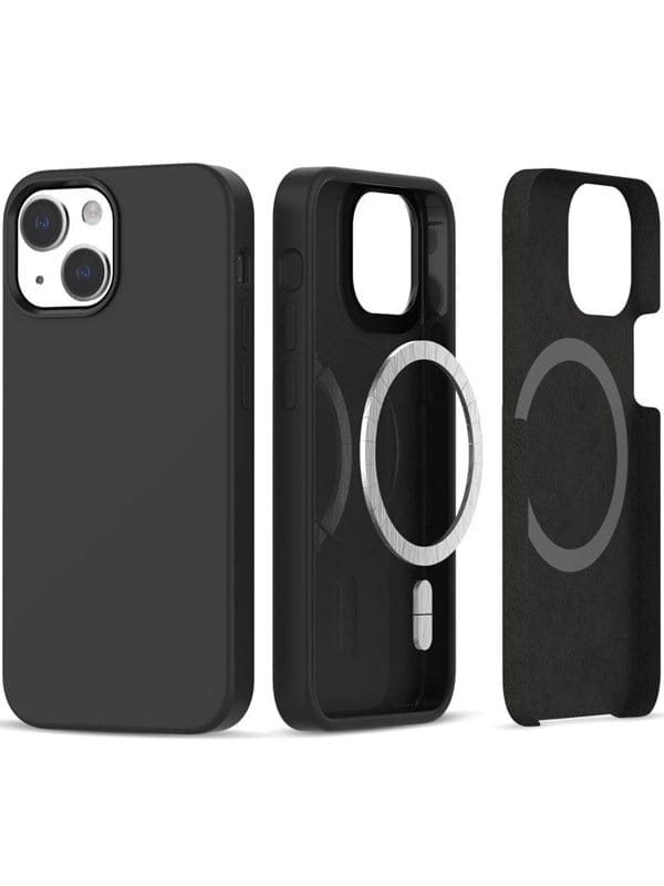 Tech-Protect Silicone MagSafe Case for iPhone 13 / 14 - Black