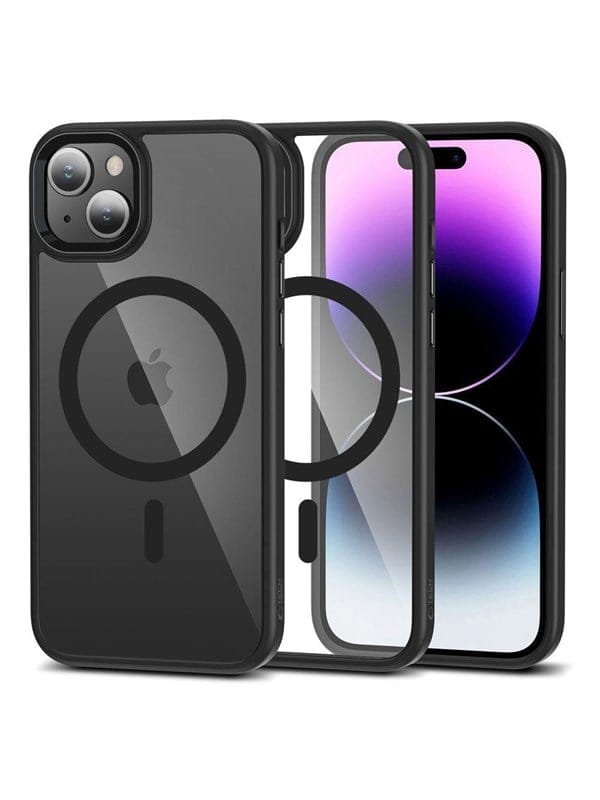 Tech-Protect MagMat MagSafe Case for iPhone 15 - Clear Black