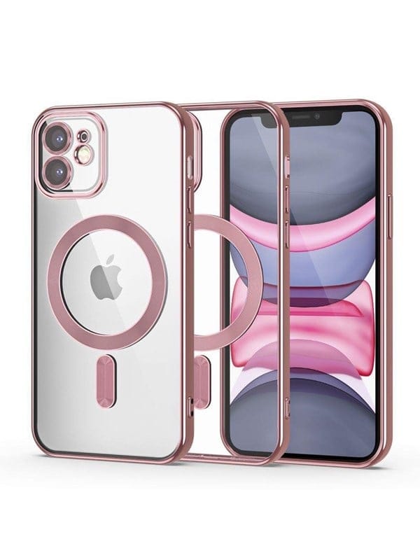 Tech-Protect MagShine Line MagSafe Case for iPhone 11 - Pink