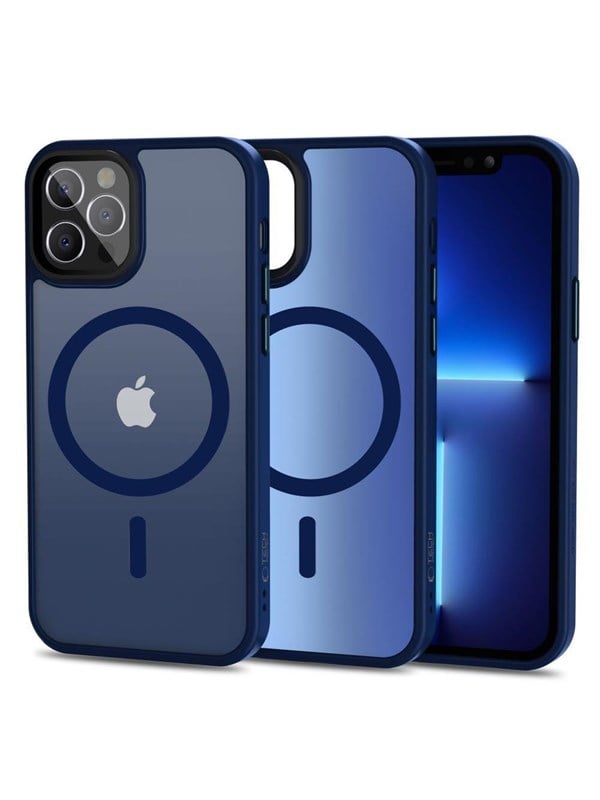 Tech-Protect MagMat MagSafe Case for iPhone 12 / 12 Pro - Navy Matte
