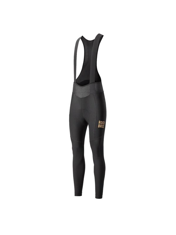 Rockbros YDCK012-1 Long Fleece Bib Tights with Pad Size XXL - Black