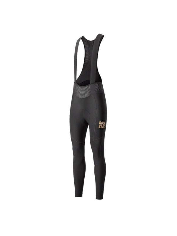 Rockbros YDCK012-1 Long Fleece Bib Tights with Pad Size XL - Black