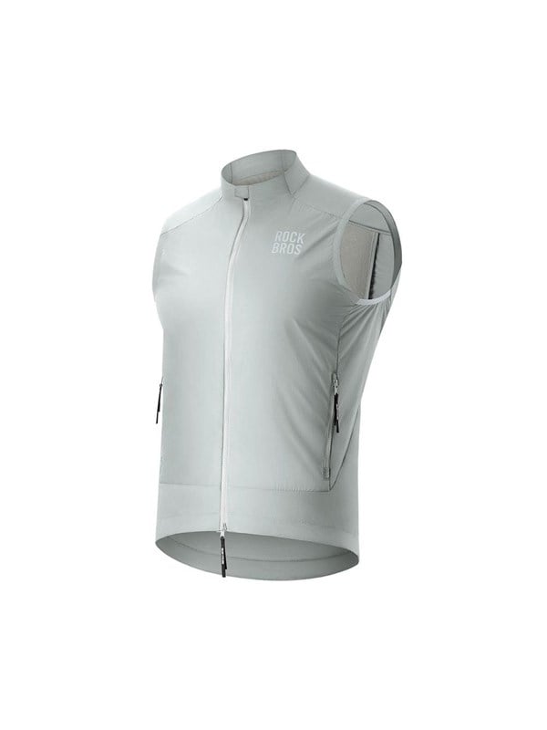 Rockbros YDMJ003 Spring/Autumn Windproof Vest Size M - White/Gray