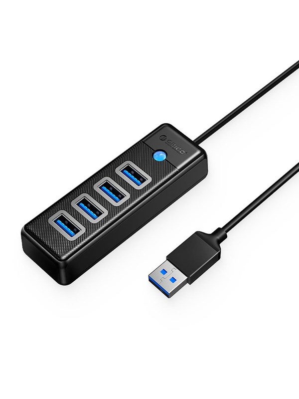 ORICO Hub Orico PW4U-U3 USB-A / 4x USB-A 3.0 - black USB-Hubs - USB 3.0 - 4 - Schwarz