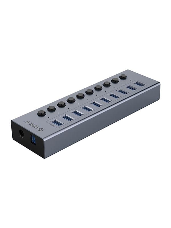 ORICO BT2U3-10AB Hub 10x USB-A 3.0 with switches - gray USB-Hubs - USB 3.0 - 10 - Grau