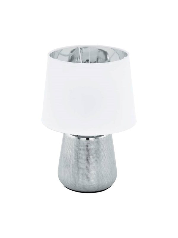 EGLO MANALBA TISCH E14 H300 WEISS/SILBER