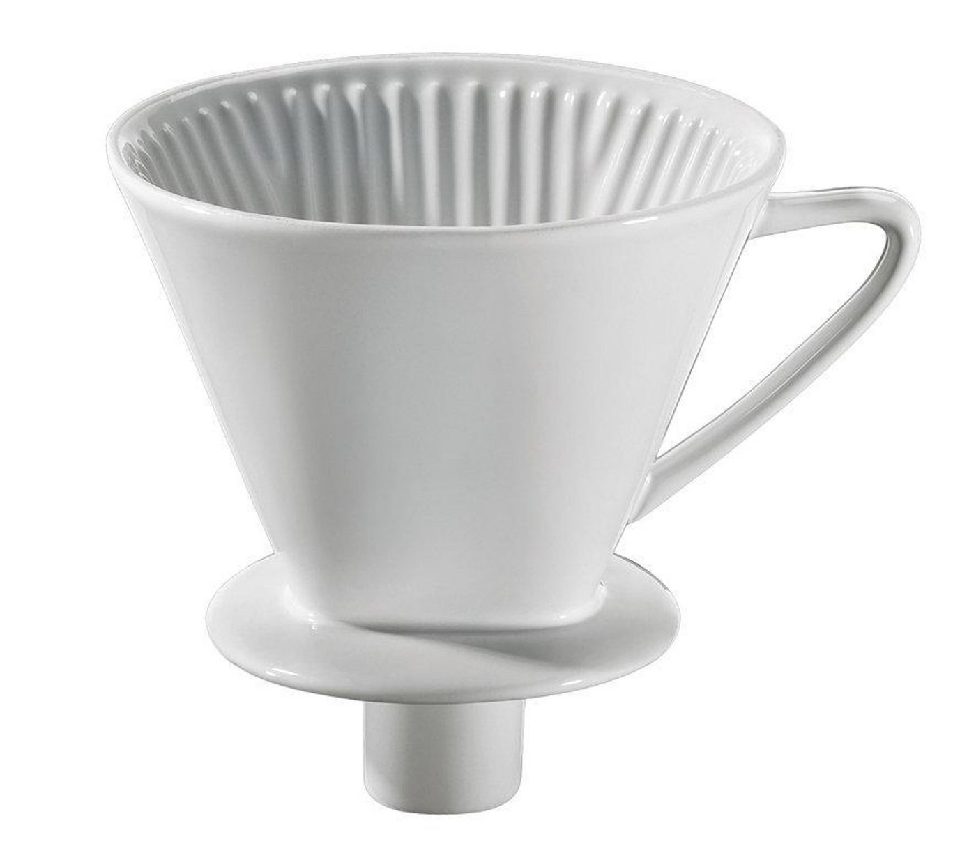 Cilio Kaffeetrichter mit Auslaufgröße 4, weiß Bild 2