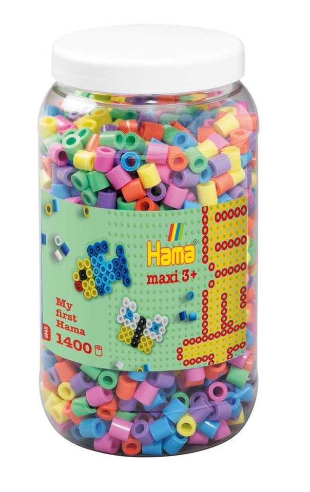 Hama Ironing beads Maxi in Pot-Pastelmix 1400 pcs