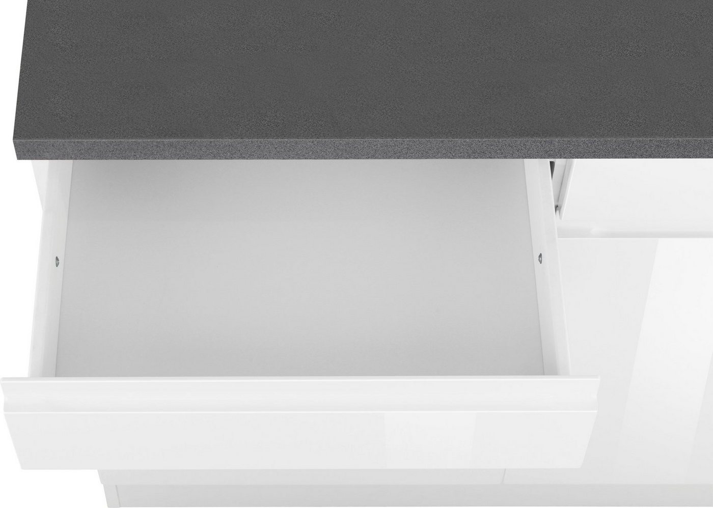 KOCHSTATION Unterschrank KS-Virginia,neu in verbesserter Ausführung (Stauraum, Softclose, mit CPL-Arbeitsplatte) Breite 100 cm, 2 Türen, Soft-Close-Funktion Bild 5