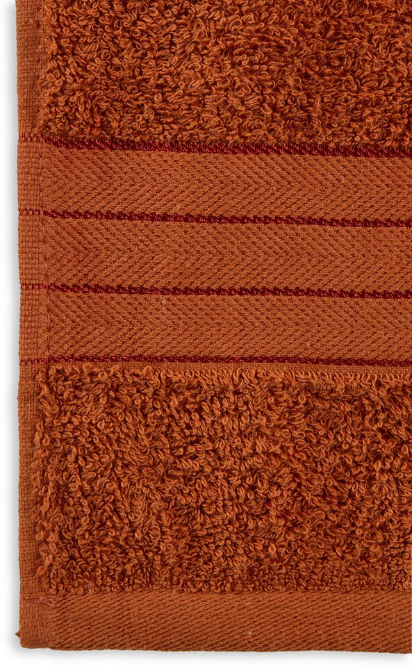 good morning Badetuch Uni Towels, Frottier (2-St), Baumwolle, Walkfrottee, Bordüre, 500 GSM, Einfarbig, ohne Aufhängung