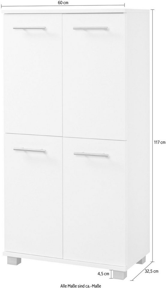 Schildmeyer Midischrank Isola, Midischrank, Made in Germany, B: 60 cm Solide Verarbeitung - Dieses Produkt ist in Deutschland gefertigt Bild 5