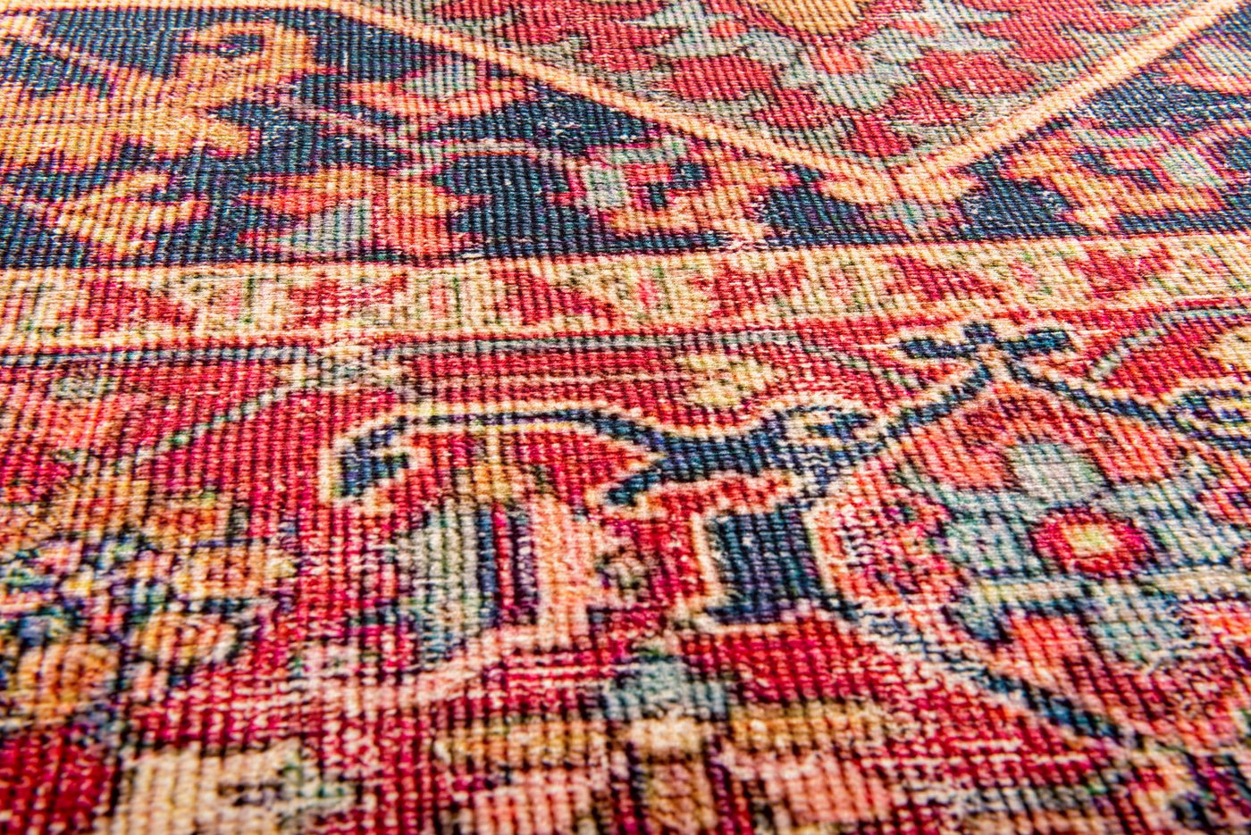 Gino Falcone Teppich Cecilia 28623, rechteckig, Höhe: 3 mm, Flachgewebe, bedruckt, Orient-Optik Bild 5