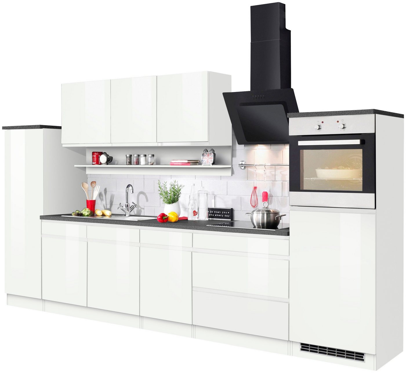 KOCHSTATION Küchenzeile KS-Virginia,neu in verbesserter Ausführung, Breite 290 cm, Soft-Close, wahlweise mit Induktionskochfeld Bild 3