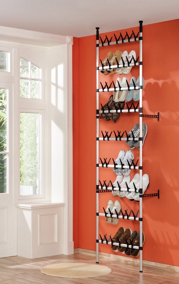 Ruco Teleskopregal, Aluminium, höhenverstellbar, ideal für begehbare Kleiderschränke Bild 2